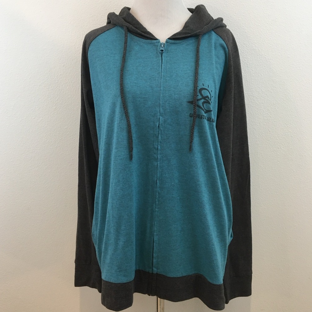 🔴 Art & Sol | Colorblock Zipper Hoodie